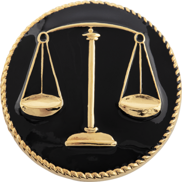 Smith & Warren C134PLE Scales of Justice Hat/Coat Disc (1.625")