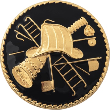 Smith & Warren C194LE Fire Scramble Hat/Coat Disc (1.625")