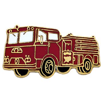 Smith & Warren C203 Fire Engine Truck Lapel Pin (Individual)