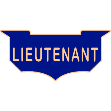 Smith & Warren C506E_LIEUTENANT Enameled Lieutenant Title Panel Pin