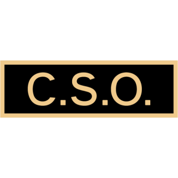 Smith & Warren C516E_CSO Enameled Community Service Officer Title Panel