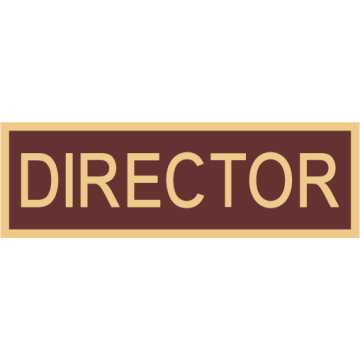 Smith & Warren C516E_DIRECTOR Enameled Director Title Panel