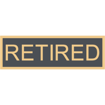 Smith & Warren C516E_RETIRED Enameled Retired Title Panel