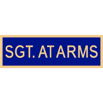 Smith & Warren C516E_SGT_AT_ARMS Enameled Sgt.-At-Arms Title Panel