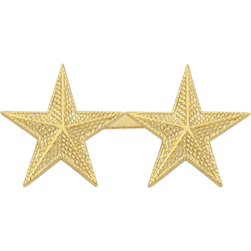 Smith & Warren C517F_2 Two Embossed Stars - 1" Height (Individual)