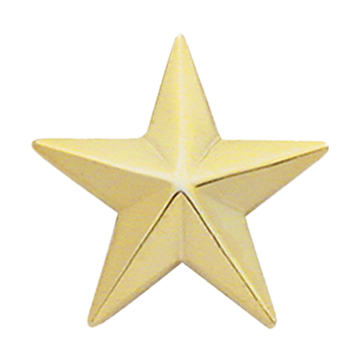 Smith & Warren C517S One Smooth Star - 1" Height (Individual)