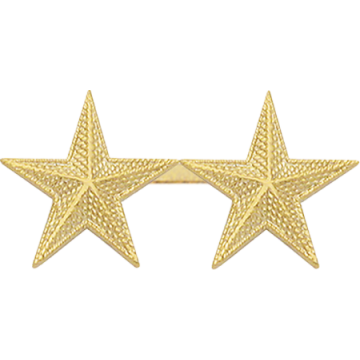 Smith & Warren C518F_2 Two Embossed Stars - 3/4" Height (Individual)