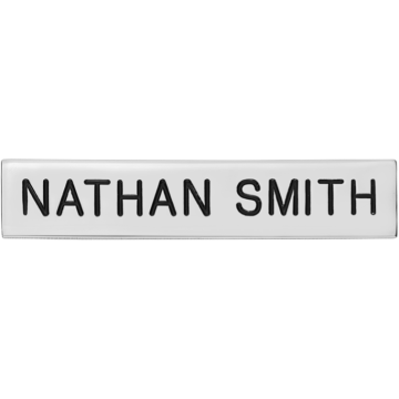 Smith & Warren C558A One Line Nameplate (2.5" x 0.5")