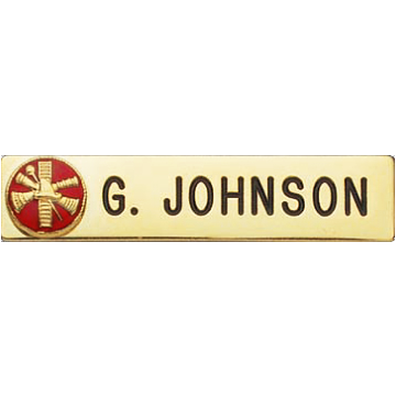 Smith & Warren C558S Nameplate with Seal (2.5" x 0.560")