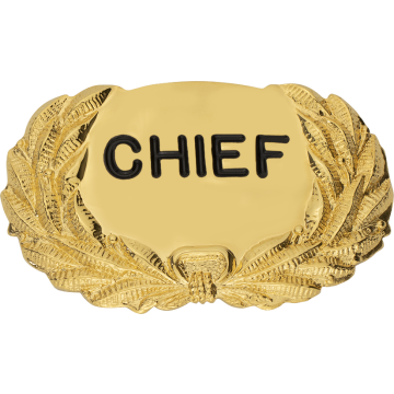 Smith & Warren C588 Wreath Hat Badge (1-5/8" x 2-3/4")