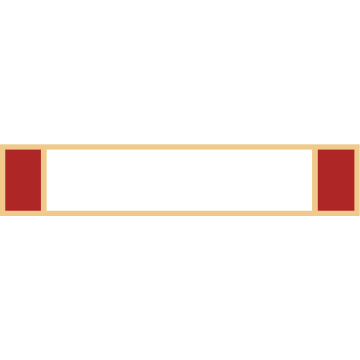 Smith & Warren C591 Three Section Service Award Bar (1-7/8" x 3/8")