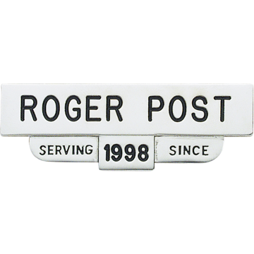 Smith & Warren C600 Serving Since Nameplate (2.5" x 0.875")