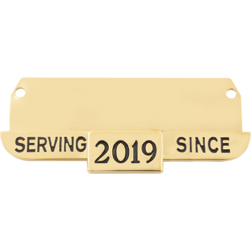 Smith & Warren C600AL Serving Since Nameplate Holder (2-1/2" x 1")