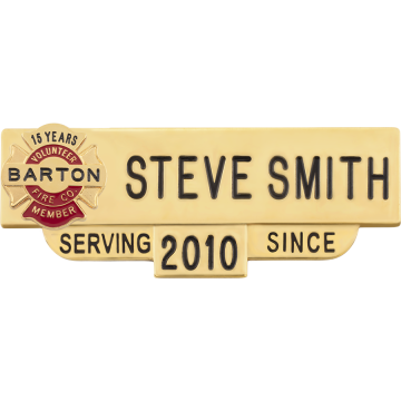 Smith & Warren C602L_M1908VFC_MEMBER Volunteer Fire Company Member Nameplate