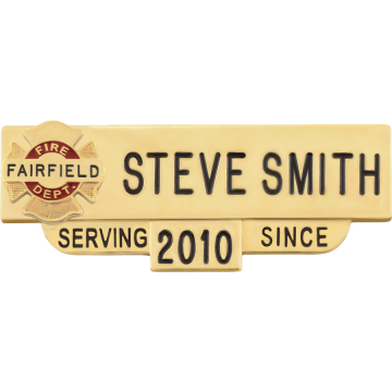 Smith & Warren C602L_M1913 Fire Dept. Nameplate