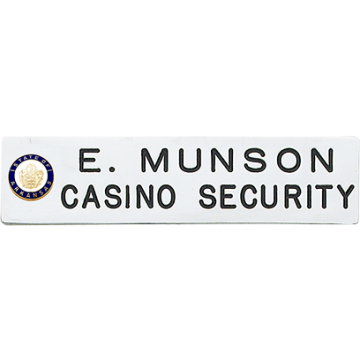 Smith & Warren C604S_2 Large Two-Line Nameplate (3.000"W X 0.750"H)