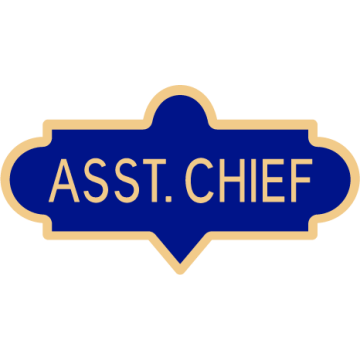 Smith & Warren C624_ASSTCHIEF Large Asst. Chief Panel Lapel Pin