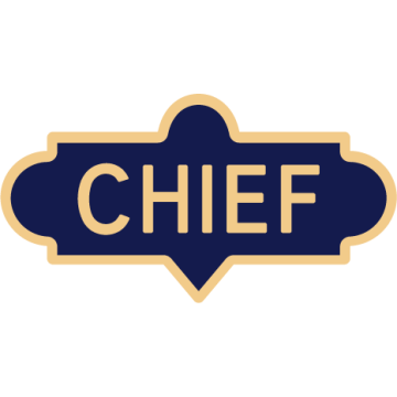 Smith & Warren C624_CHIEF Large Chief Enameled Panel Lapel Pin