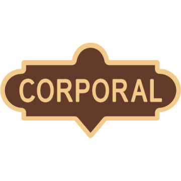 Smith & Warren C624_CORPORAL Large Corporal Enameled Lapel Pin