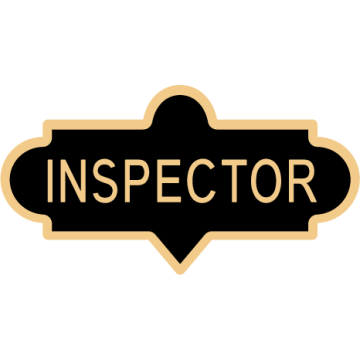Smith & Warren C624_INSPECTOR Large Inspector Enameled Lapel Pin