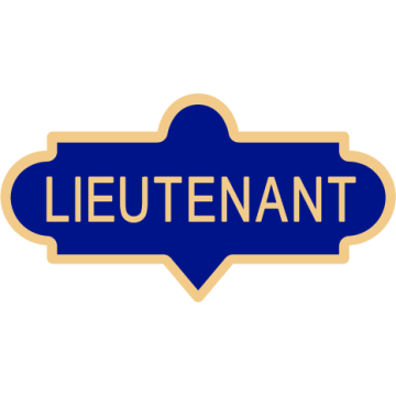 Smith & Warren C624_LIEUTENANT Large Lieutenant Enameled Lapel Pin