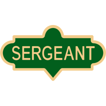 Smith & Warren C624_SERGEANT Large Sergeant Enameled Lapel Pin