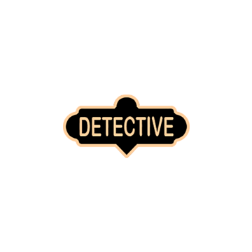 Smith & Warren C624M_DETECTIVE Small Detective Enameled Panel Lapel Pin