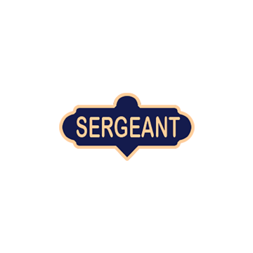 Smith & Warren C624M_SERGEANT Small Sergeant Enameled Lapel Pin