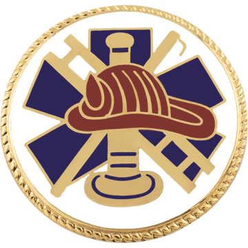 Smith & Warren C952LM Fire / EMS Scramble Hat / Coat Disc (1.625"H)