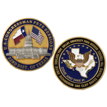 US Congressman Pete Sessions TX Collector's Coin