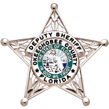 Smith & Warren E106GR Green 5-Point Star Florida Sheriff Badge (2-5/8" x 2.700")