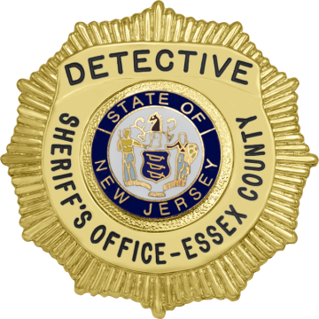 Smith & Warren E225UD Sunburst Badge with Horseshoe Panel (2-1/4")