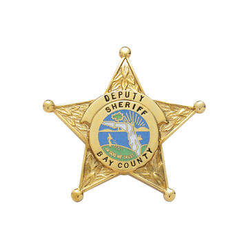 Smith & Warren E3010 Small Florida Sheriff 5-Point Star Badge (1-3/4")