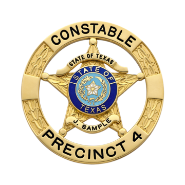 Smith & Warren E3010BA 5-Point Star in Circle Badge with Applied Panels (2-1/8")