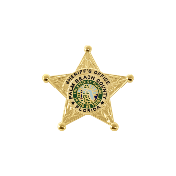 Smith & Warren E3010GR Small Florida Green Sheriff 5-Point Star Badge (1-3/4")