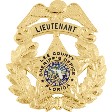 Smith & Warren E402_E3010BL_GREAT 5-Point Star on Wreath w/ Florida Seal (2-1/2" x 2-1/8")