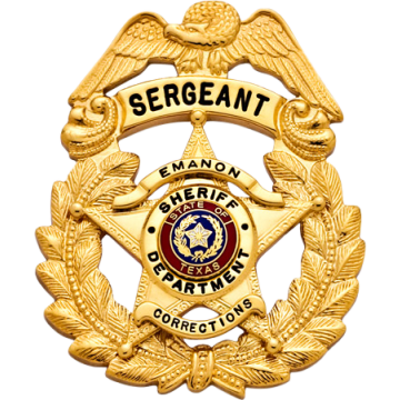 Smith & Warren E402_M375TX Eagle Top Wreath with 5-Point Star Badge (2-1/2" x 2")