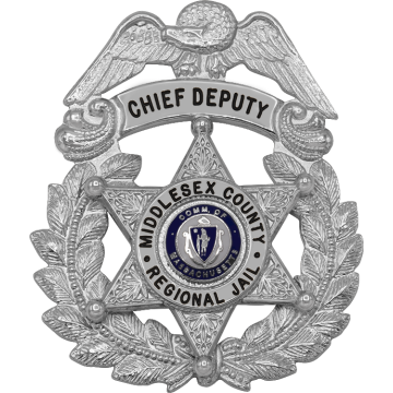 Smith & Warren E402_S245 Eagle Top Wreath Badge with 6-Point Star (2-1/2" x 2-1/8")