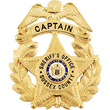 Smith & Warren E402_S247 Eagle Top Wreath Badge with 5-Point Star (2-1/2" x 2-1/8")