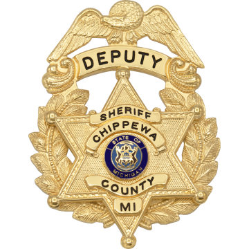 Smith & Warren E402_S250 Eagle Top Wreath Badge with 6-Point Star (2-3/4" x 2-1/8")