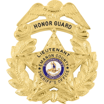 Smith & Warren E402_S703 Eagle Top Wreath Badge with 5-Point Star (2-1/2" x 2-1/8")