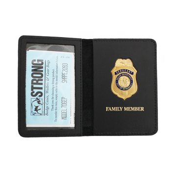 Newark, NJ Police Sergeant Family Case w/ Badge