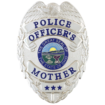 Police Officer's Mother Badge-Gold EP-211-G