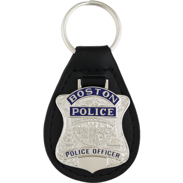 Boston Police Key Chain - Silver