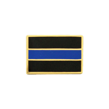 Thin Blue Line Lapel Pin-Gold