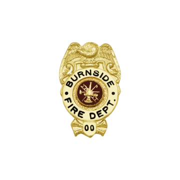 Smith & Warren F111 Eagle over Circle Fire Badge with Bugles (Small Badge)