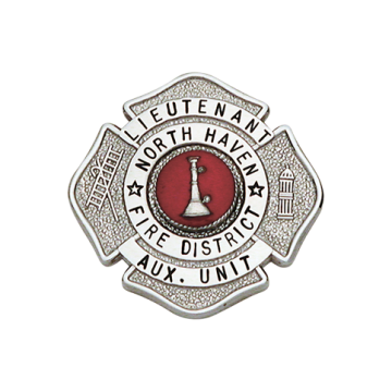 Smith & Warren F116 Small Maltese Cross with Hook/Ladder & Hydrant  (1-1/2")