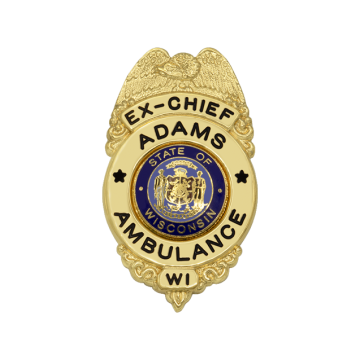 Smith & Warren F122 Small Eagle over Circle Panel Badge (2-1/8" x 1-1/4")