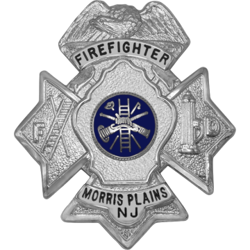 Smith & Warren F140 Eagle Top Maltese Cross w/ Hook/Ladder & Hydrant (2-1/4" x 2")