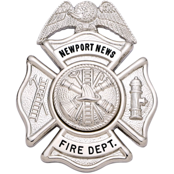 Smith & Warren F141A Eagle Top Maltese Cross w/ Hook/Ladder & Hydrant (2-5/8" x 2-1/8")